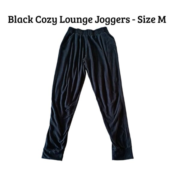 Black Cozy Lounge Joggers w/ Pockets – Size M - Picture 1 of 7